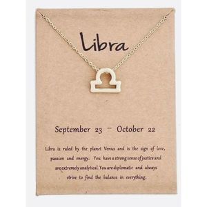 Virgo GOLD ZODIAC STAR SIGN HOROSCOPE NECKLACE